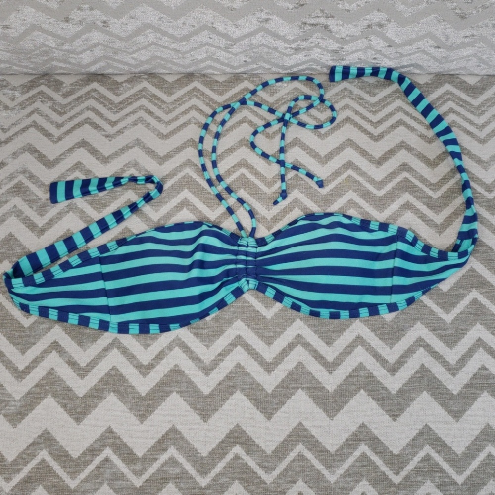 Bandeau Stripe Bathing Suit top